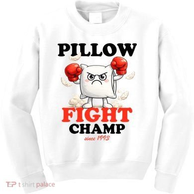 Pillow Fight Champ Kids Sweatshirt