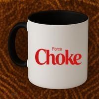 Psychic Force Choke Funny Scifi Logo Parody Coffee Mug thumb 2