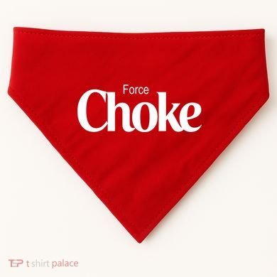 Psychic Force Choke Funny Scifi Logo Parody USA-Made Doggie Bandana