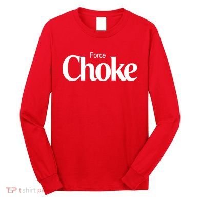 Psychic Force Choke Funny Scifi Logo Parody Long Sleeve Shirt