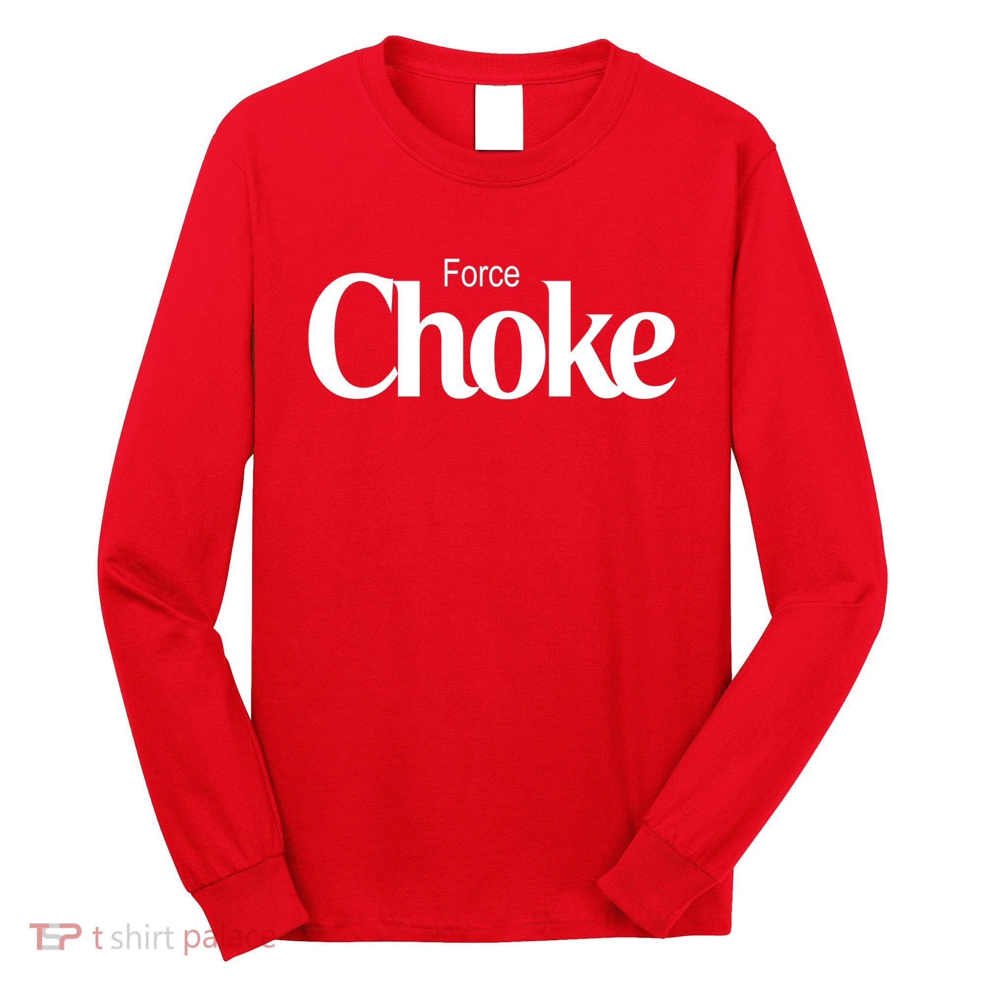 Psychic Force Choke Funny Scifi Logo Parody Long Sleeve Shirt