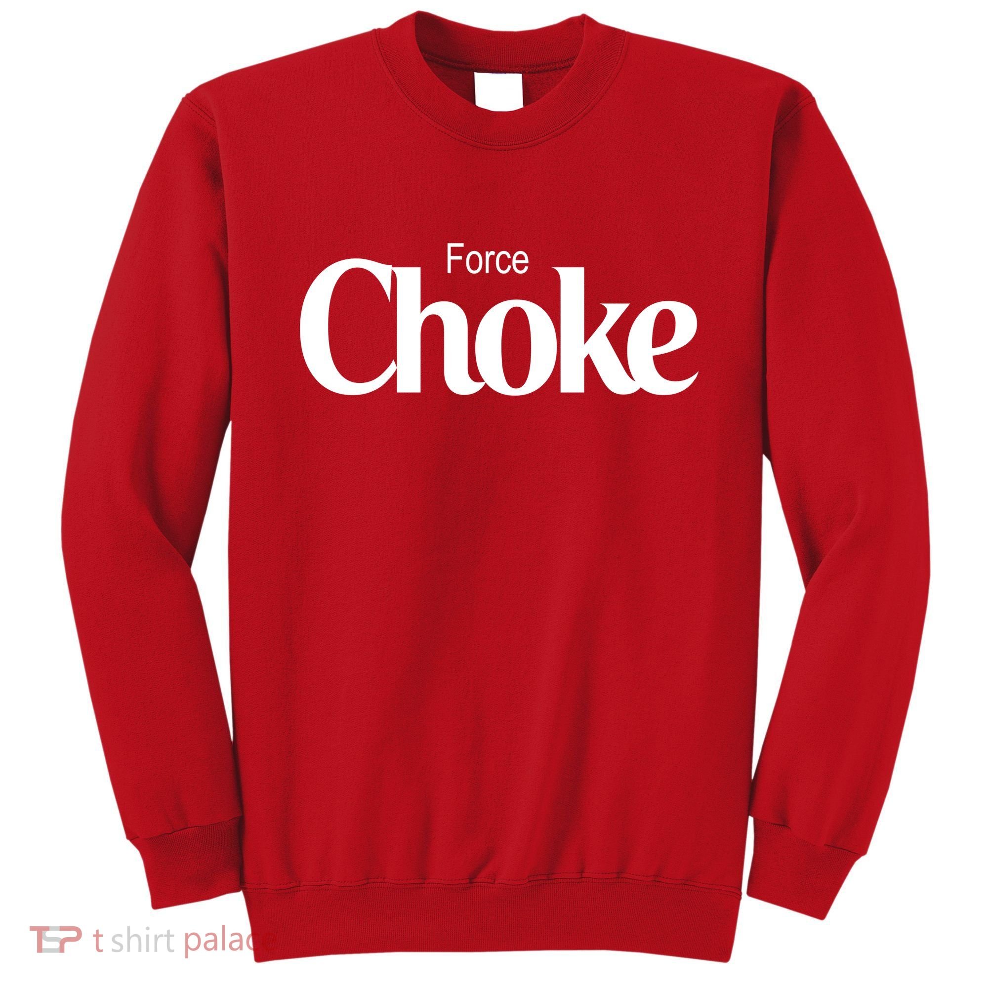 Psychic Force Choke Funny Scifi Logo Parody Sweatshirt