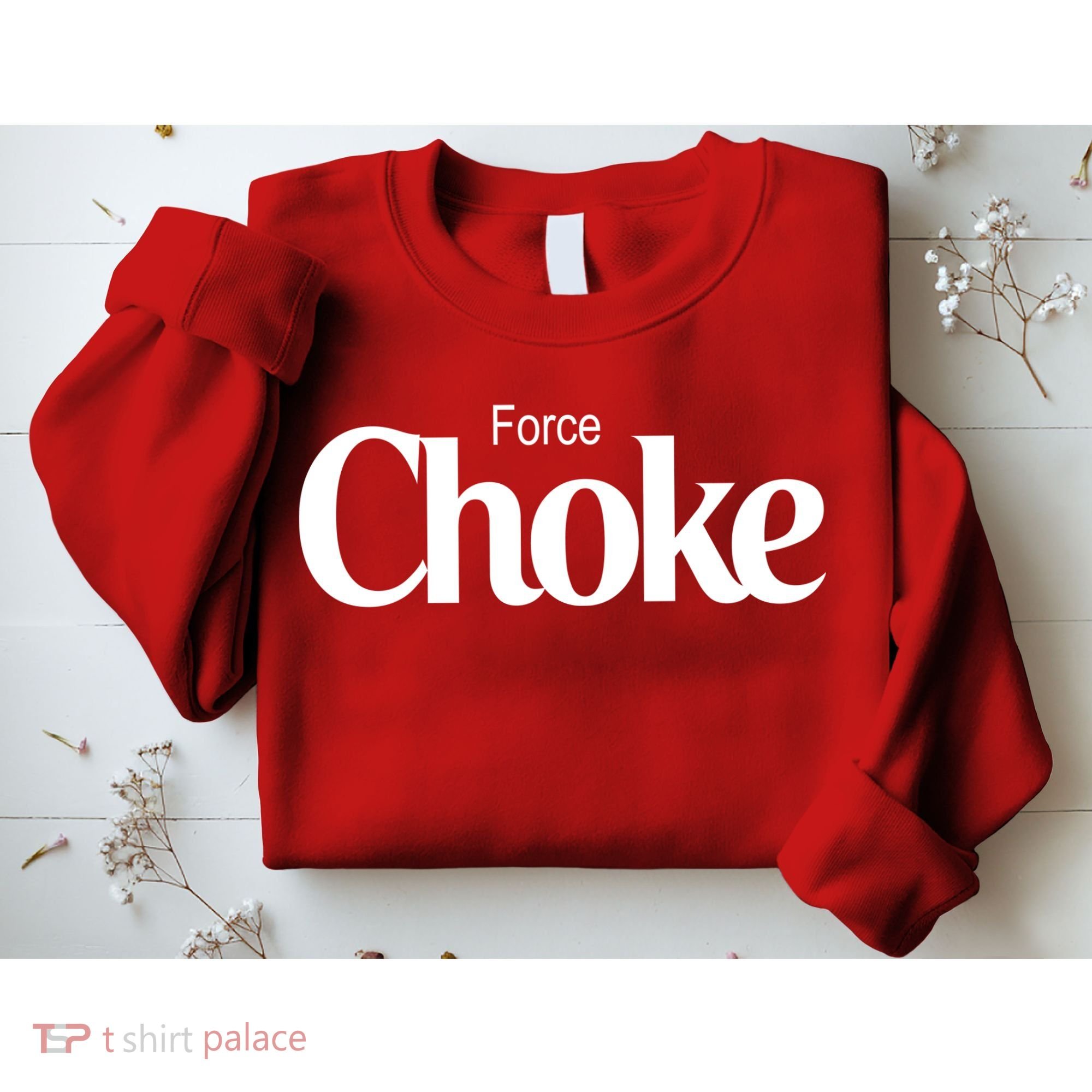 Psychic Force Choke Funny Scifi Logo Parody Sweatshirt