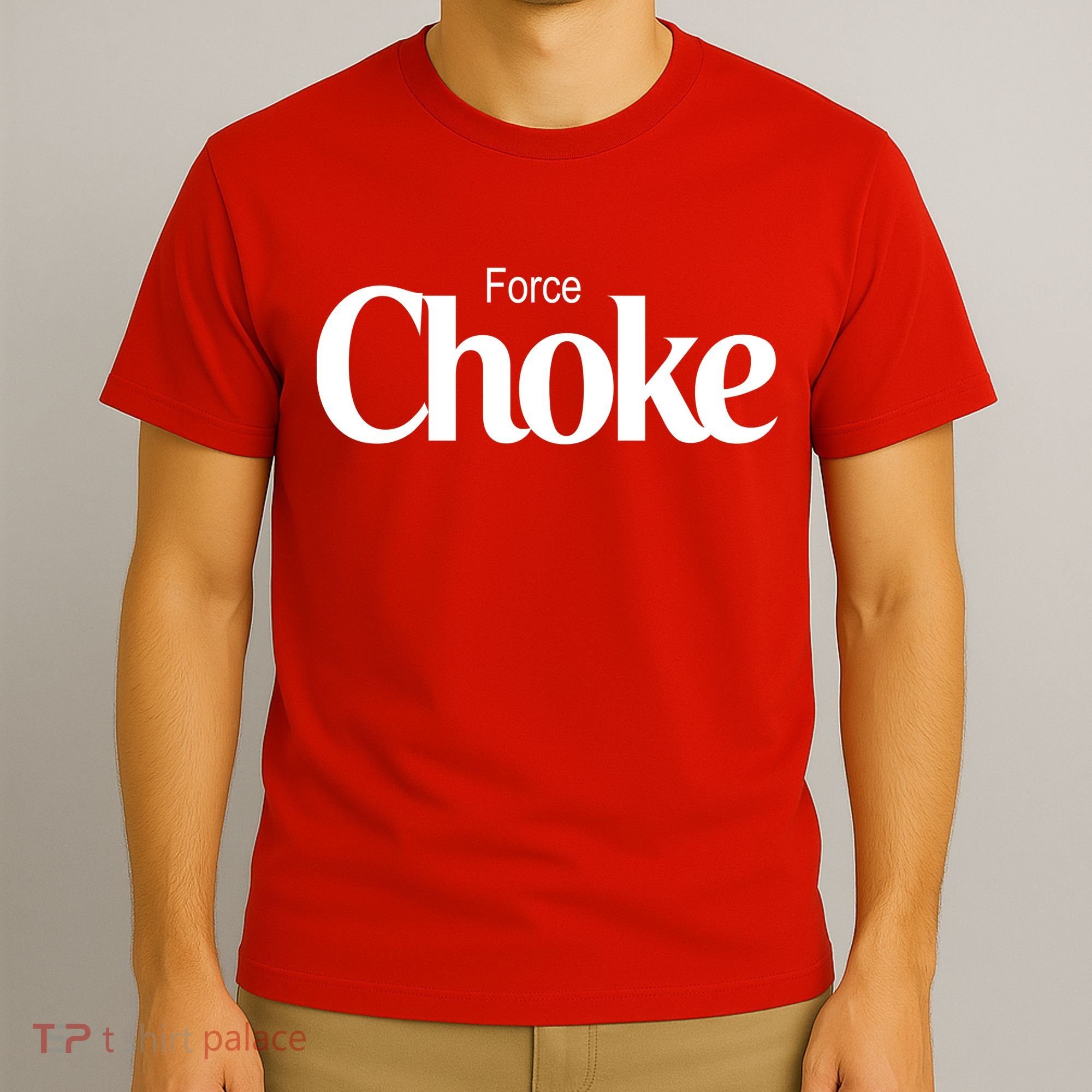 Psychic Force Choke Funny Scifi Logo Parody T-Shirt