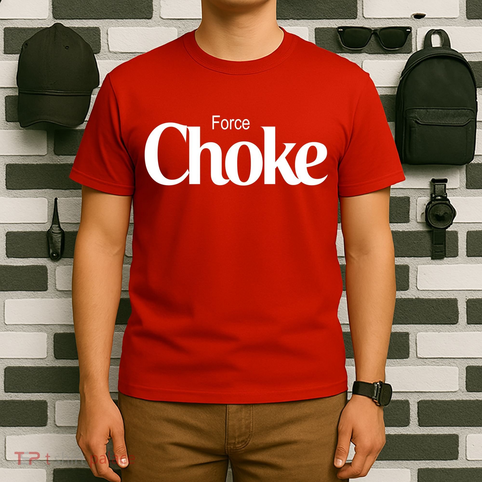 Psychic Force Choke Funny Scifi Logo Parody T-Shirt