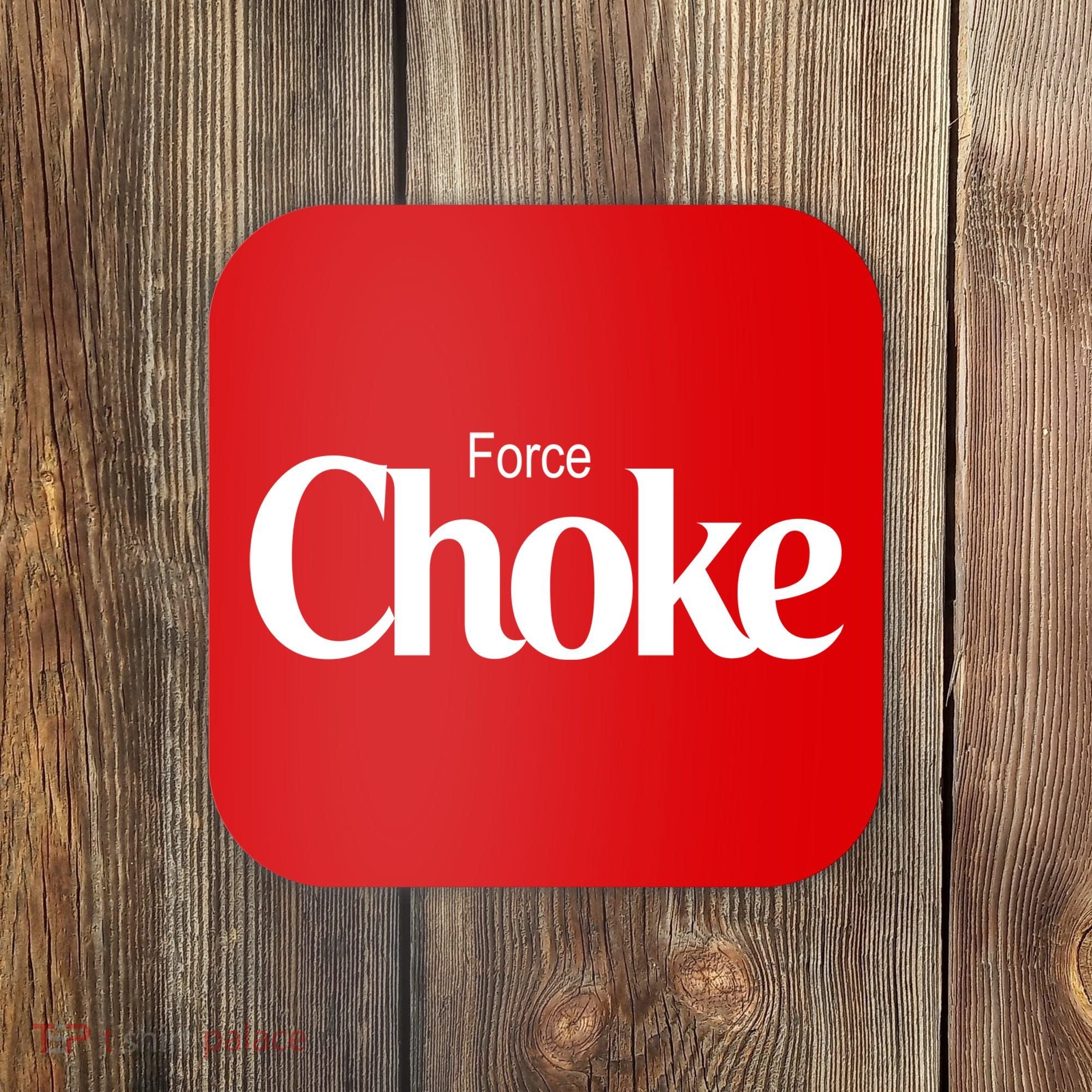 Psychic Force Choke Funny Scifi Logo Parody Coaster