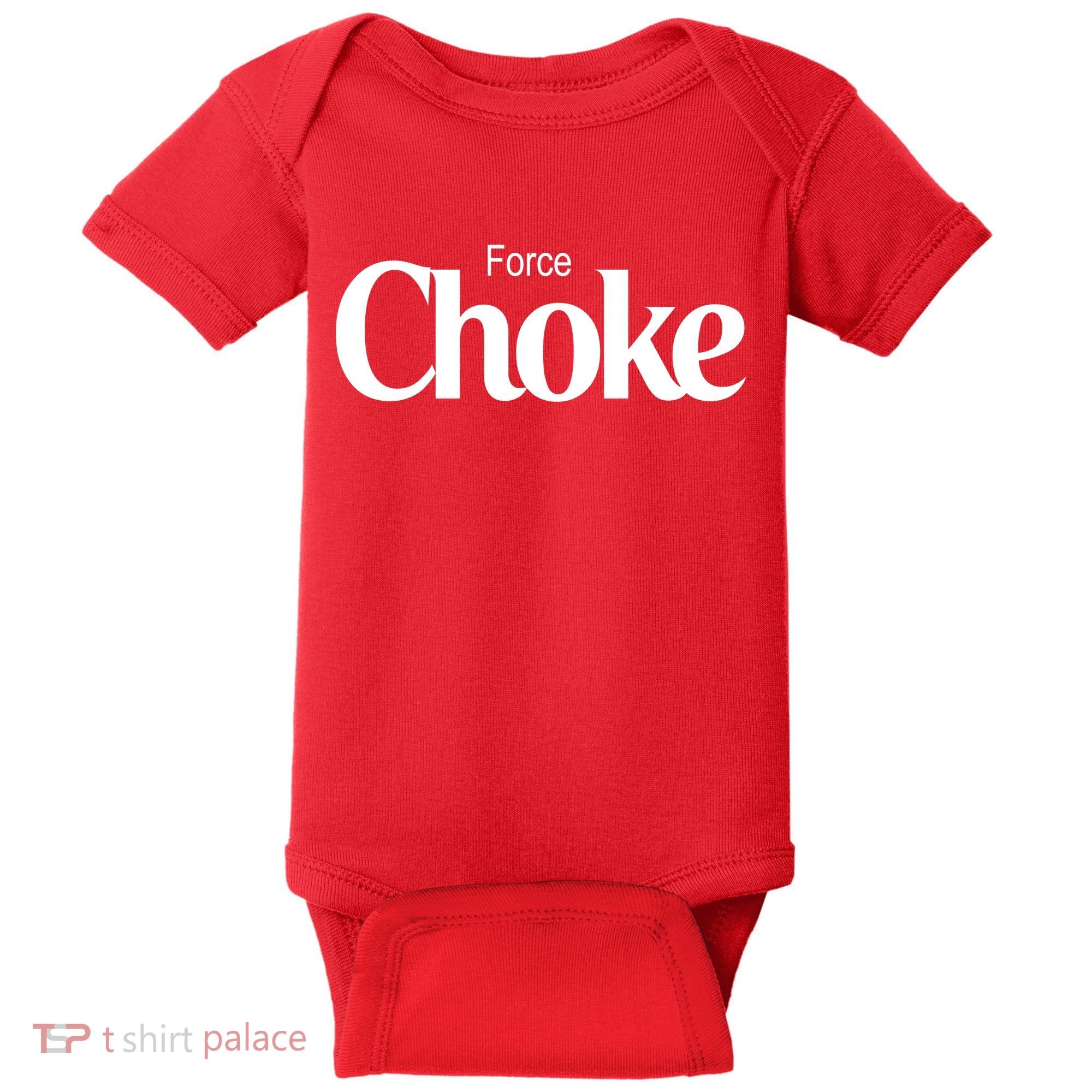 Psychic Force Choke Funny Scifi Logo Parody Baby Bodysuit