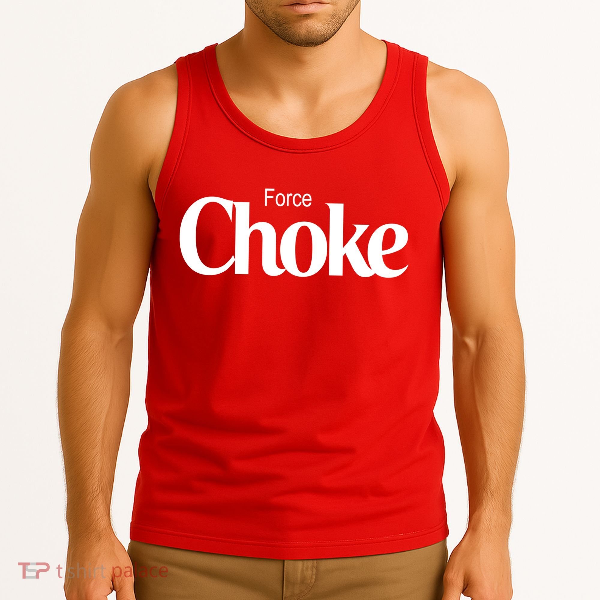 Psychic Force Choke Funny Scifi Logo Parody Tank Top