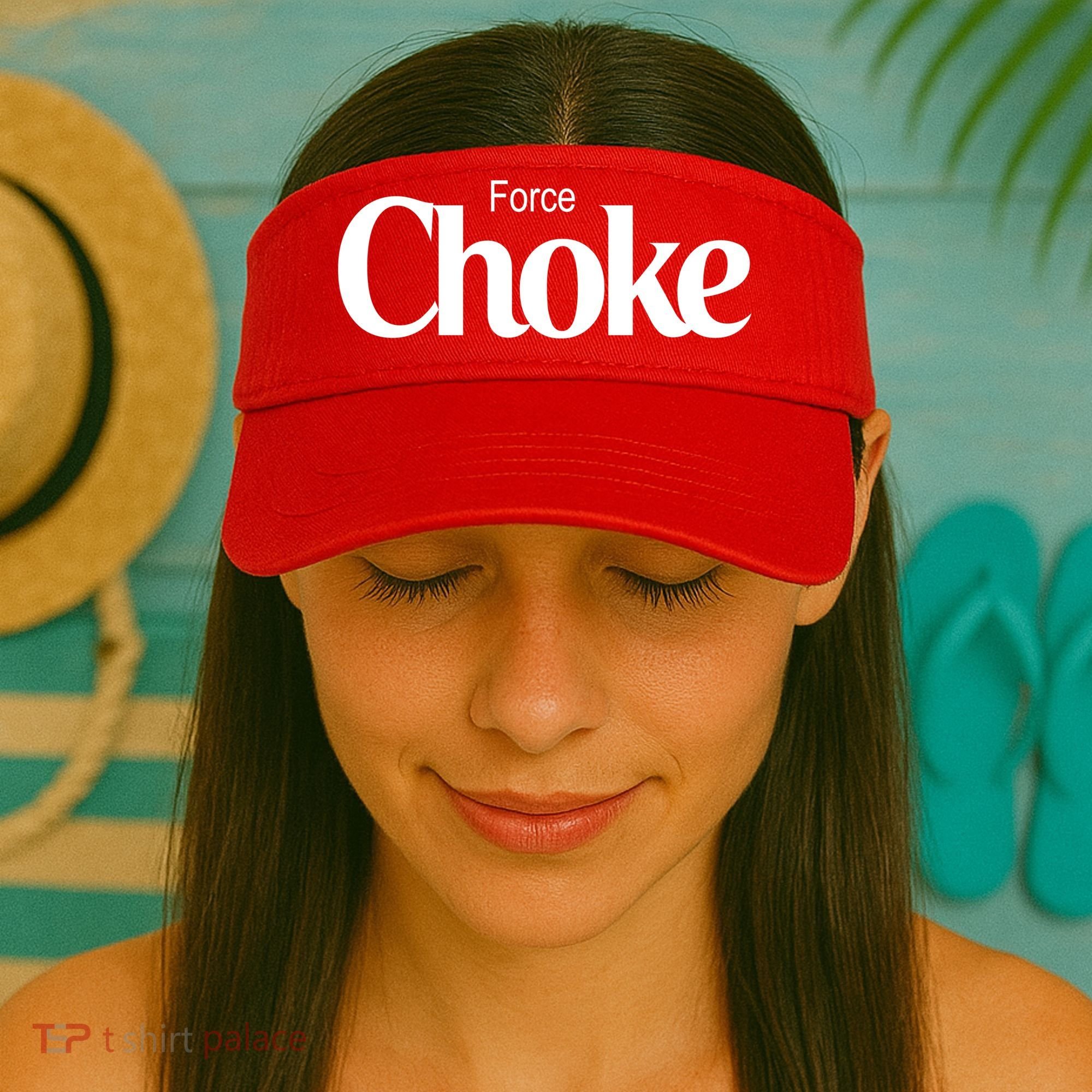 Psychic Force Choke Funny Scifi Logo Parody Visor