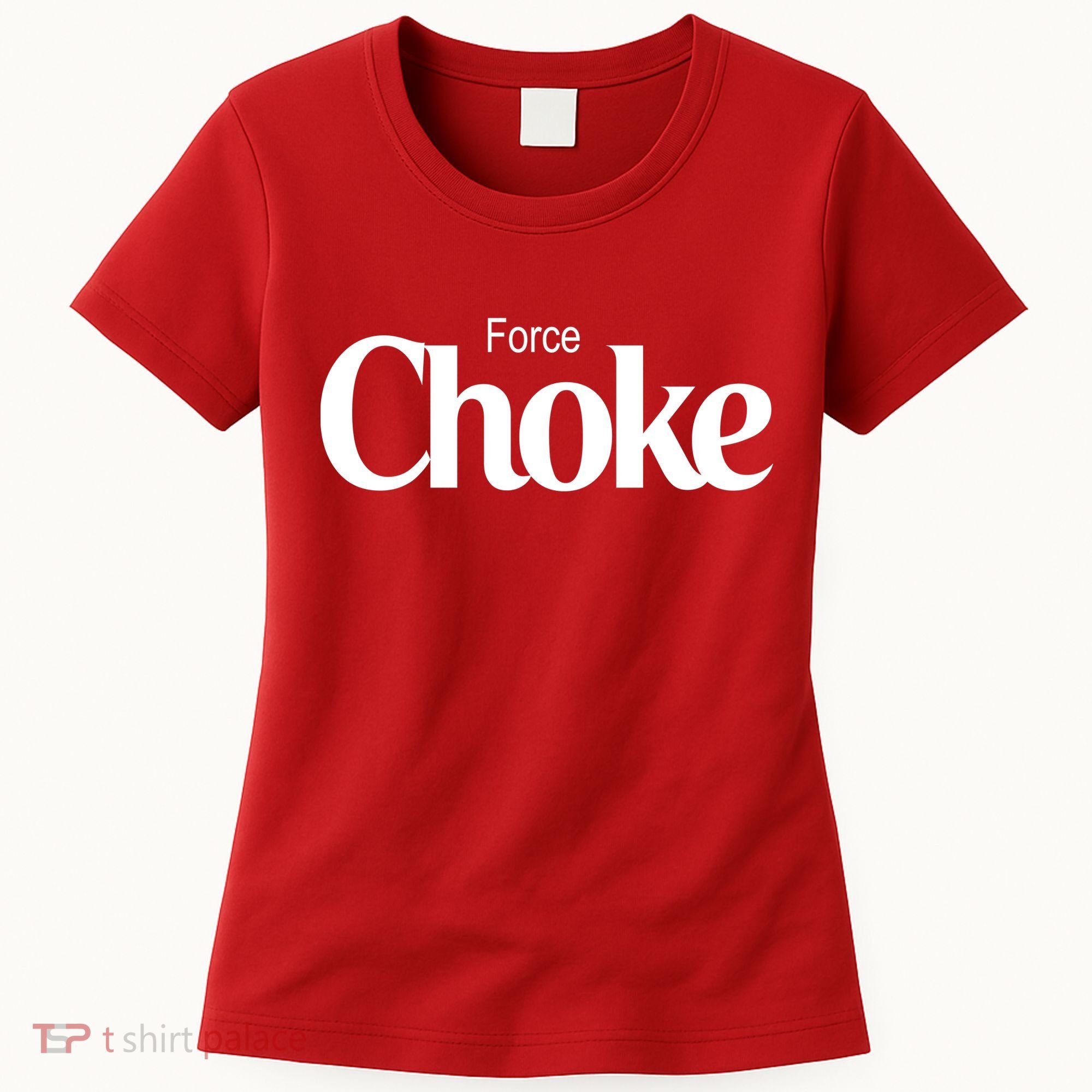Psychic Force Choke Funny Scifi Logo Parody Women's T-Shirt