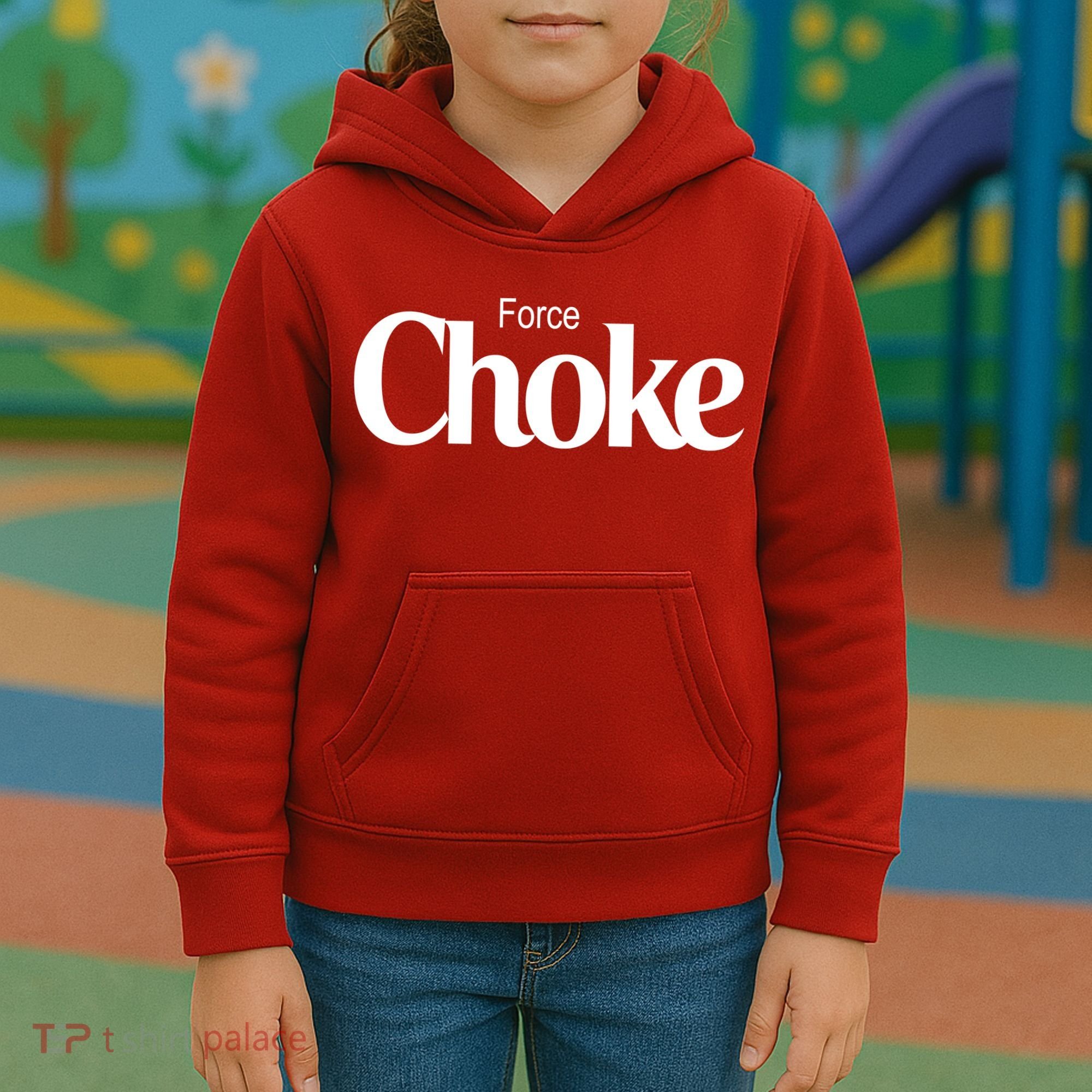 Psychic Force Choke Funny Scifi Logo Parody Kids Hoodie