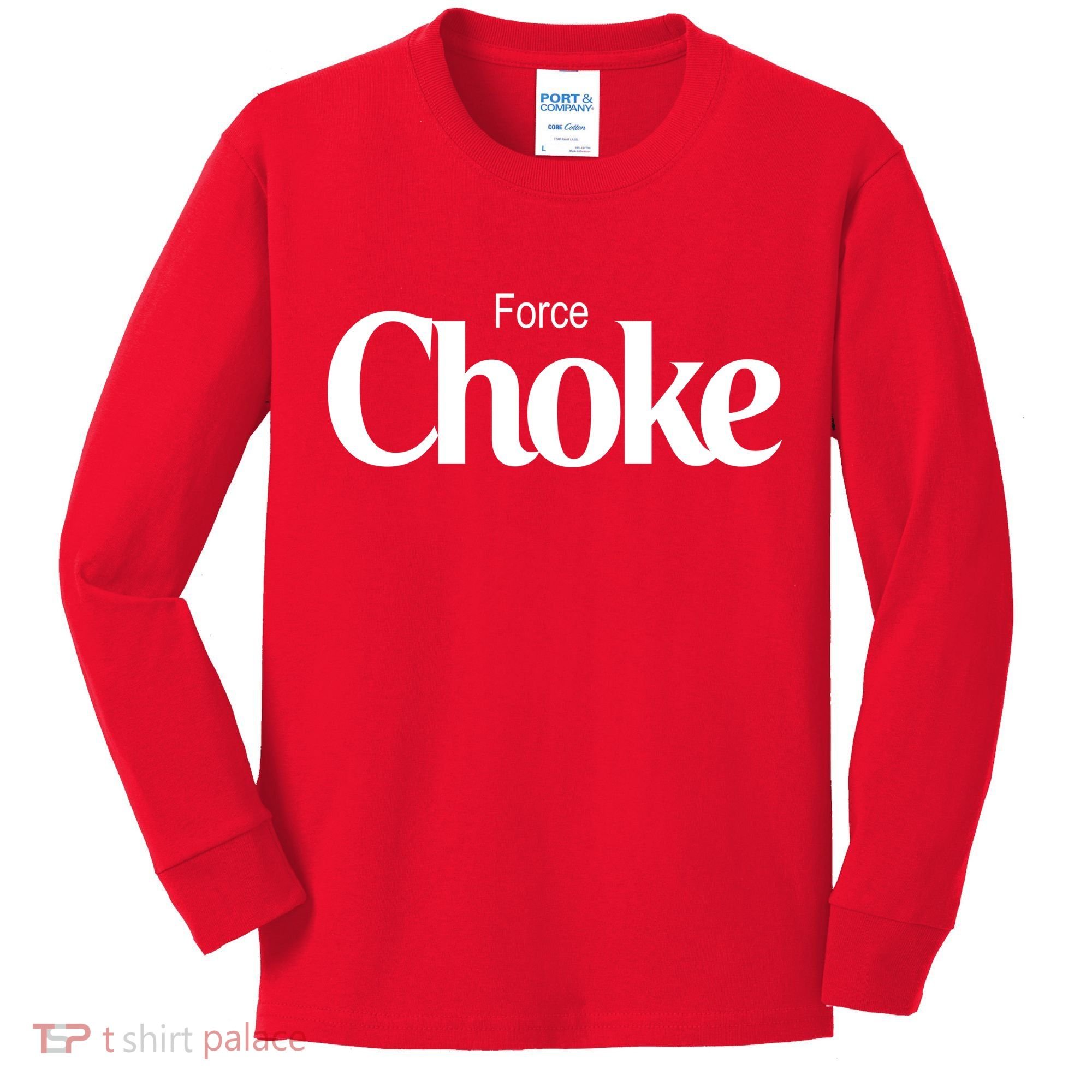 Psychic Force Choke Funny Scifi Logo Parody Kids Long Sleeve Shirt