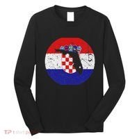 Proud Floridian Croatian From Florida Croatia Home Pride Long Sleeve Shirt thumb 0