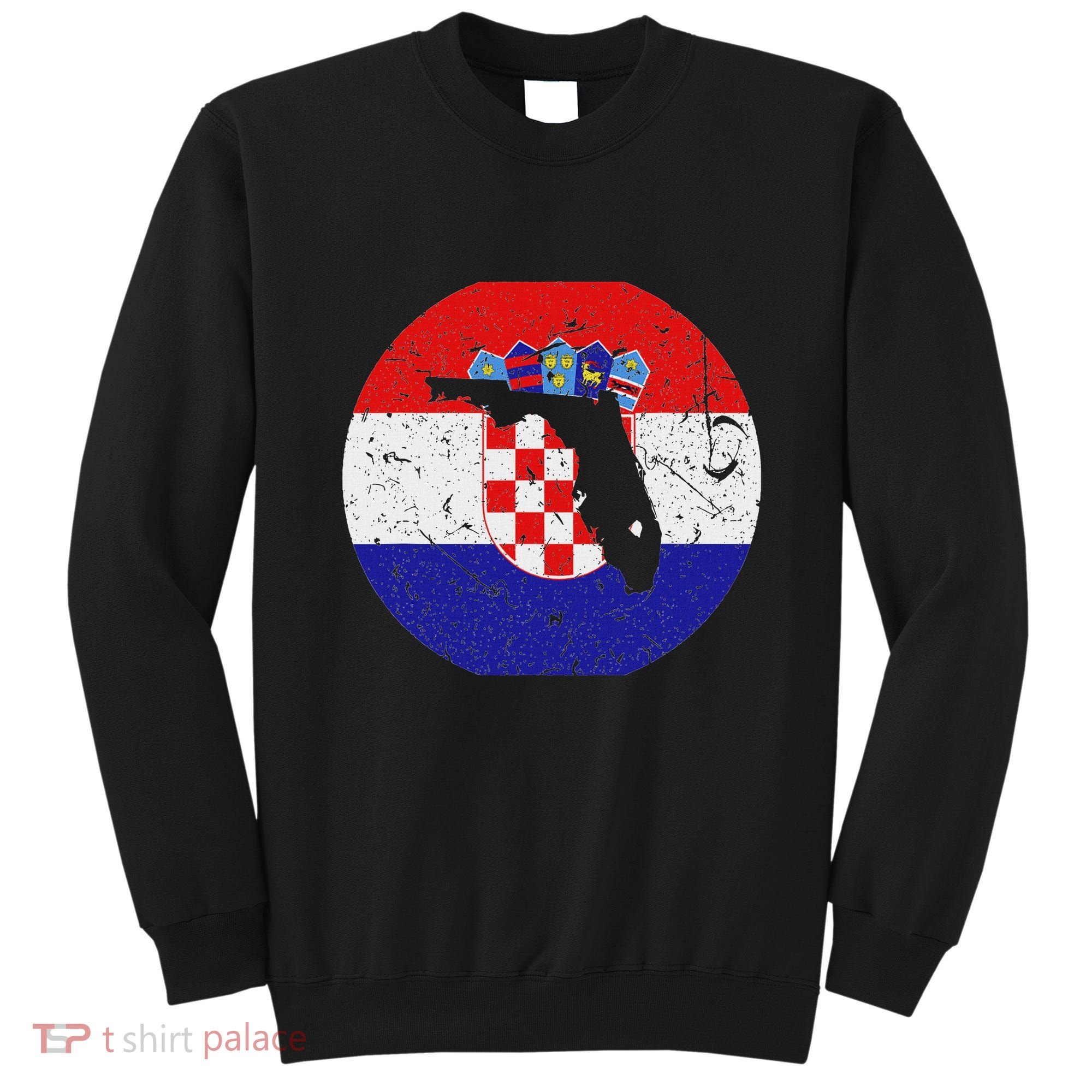 Proud Floridian Croatian From Florida Croatia Home Pride Sweatshirt