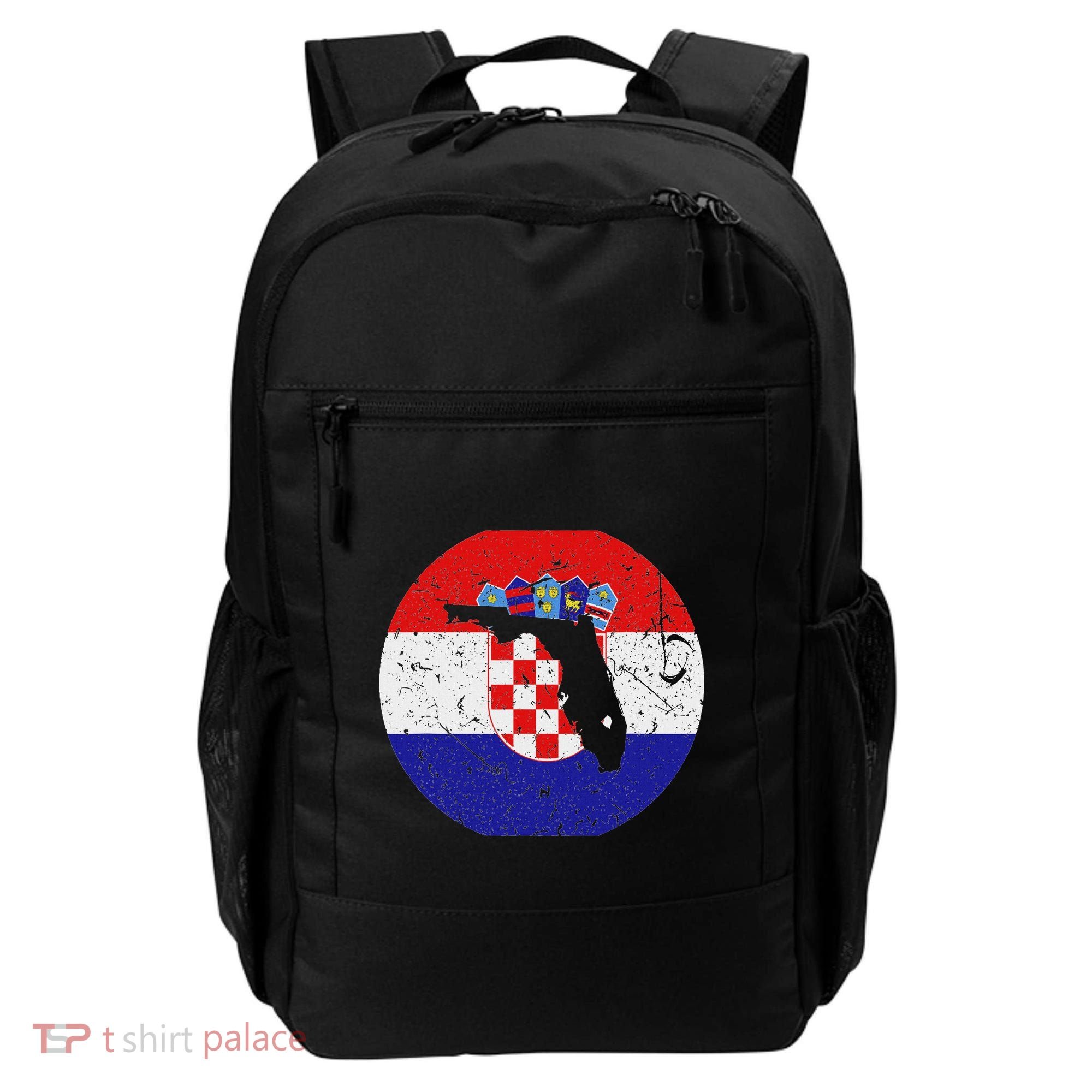 Proud Floridian Croatian From Florida Croatia Home Pride Backpack