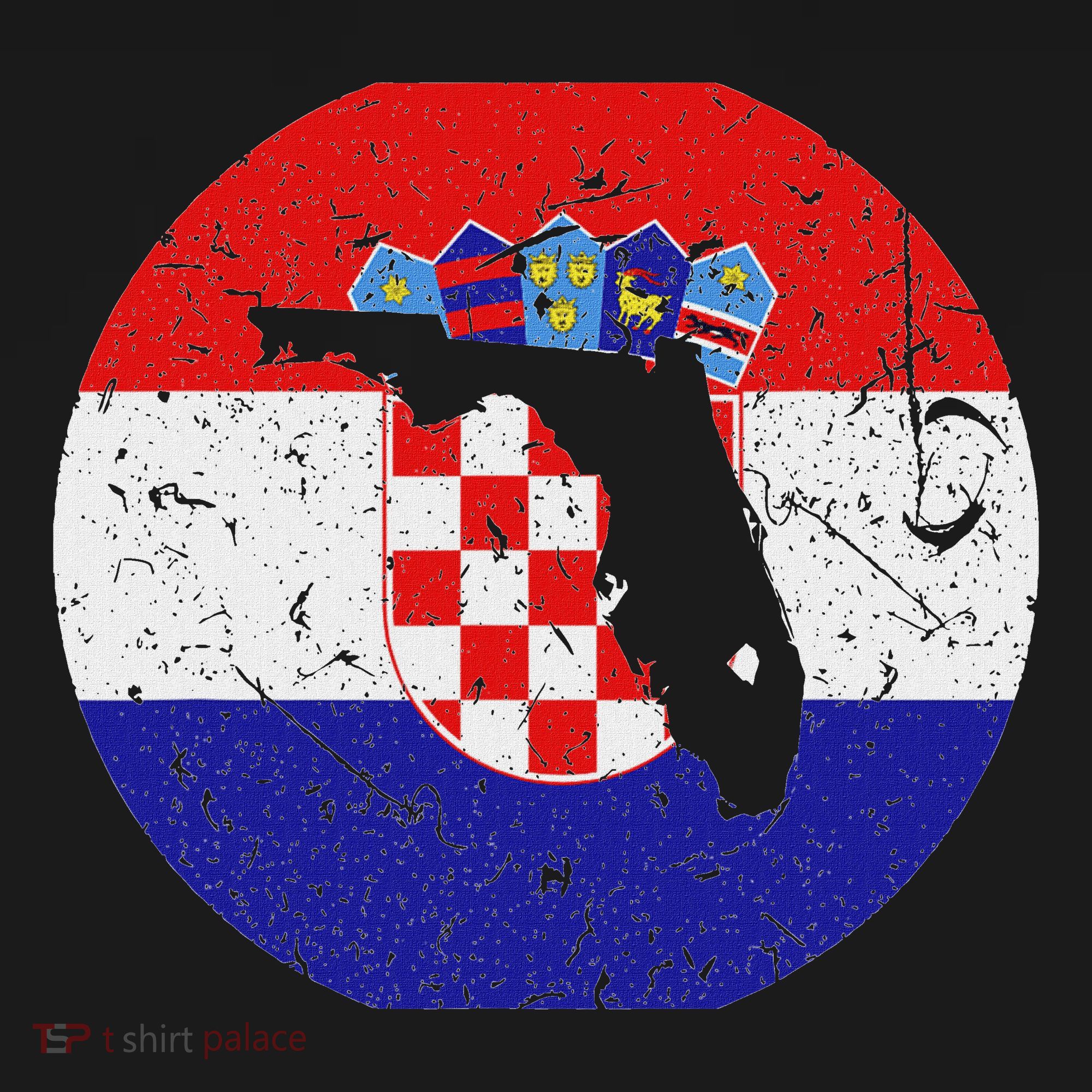 Proud Floridian Croatian From Florida Croatia Home Pride Women's Hoodie
