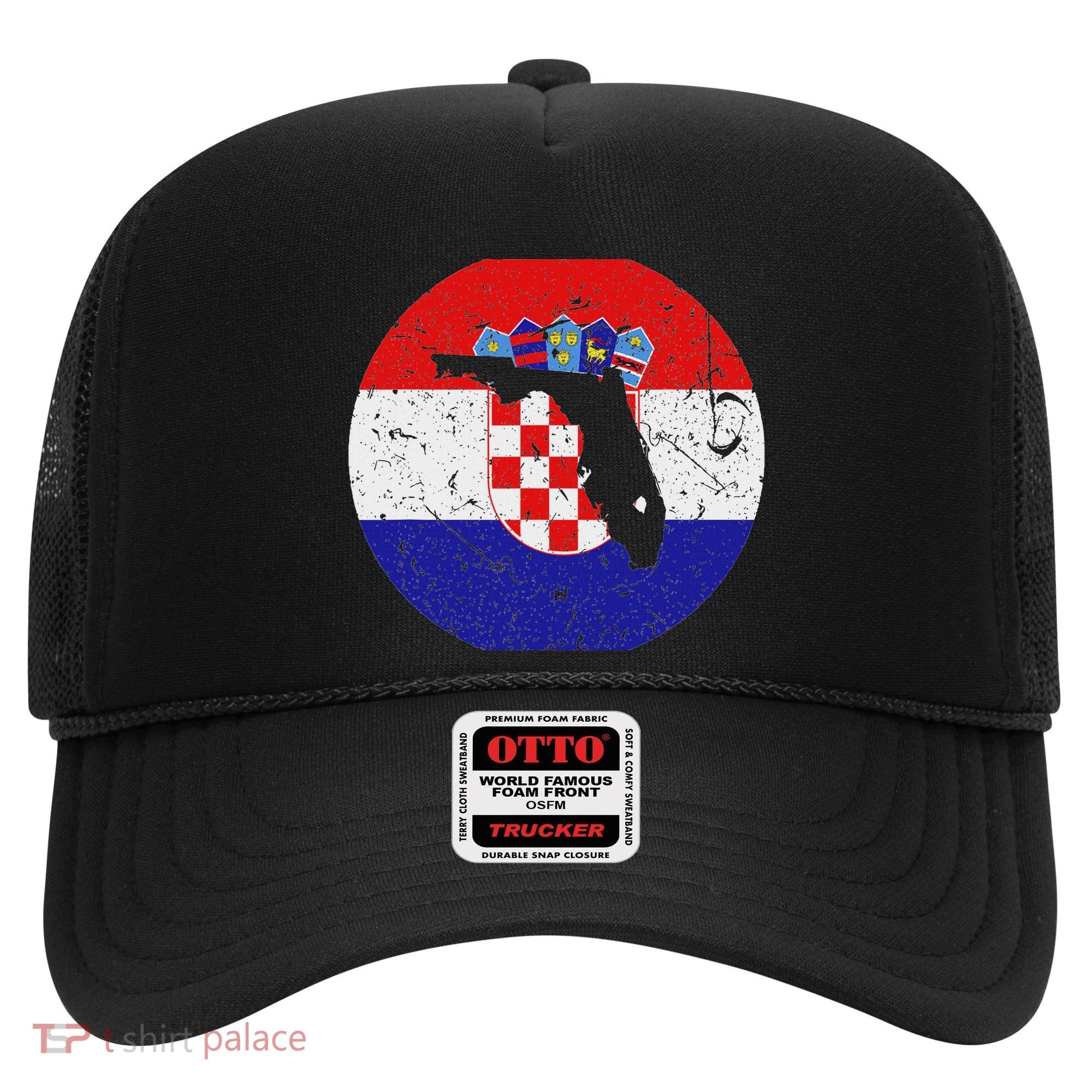 Proud Floridian Croatian From Florida Croatia Home Pride Hat