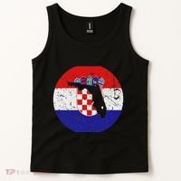 Proud Floridian Croatian From Florida Croatia Home Pride Tank Top thumb 2