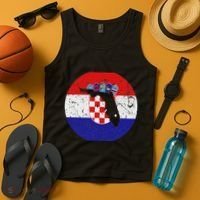 Proud Floridian Croatian From Florida Croatia Home Pride Tank Top thumb 4