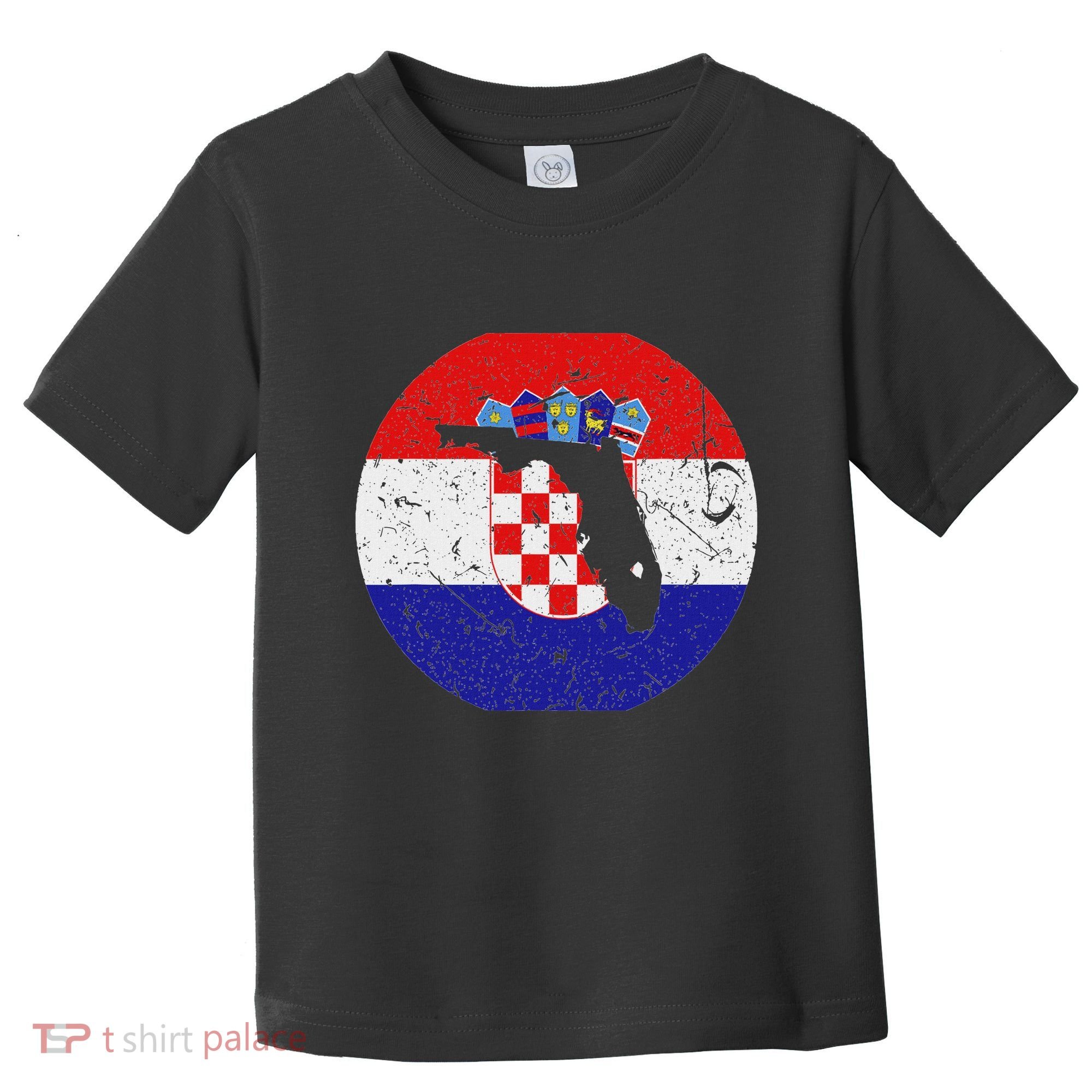 Proud Floridian Croatian From Florida Croatia Home Pride Toddler T-Shirt