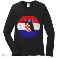 Proud Floridian Croatian From Florida Croatia Home Pride Women's Long Sleeve Shirt thumb 0