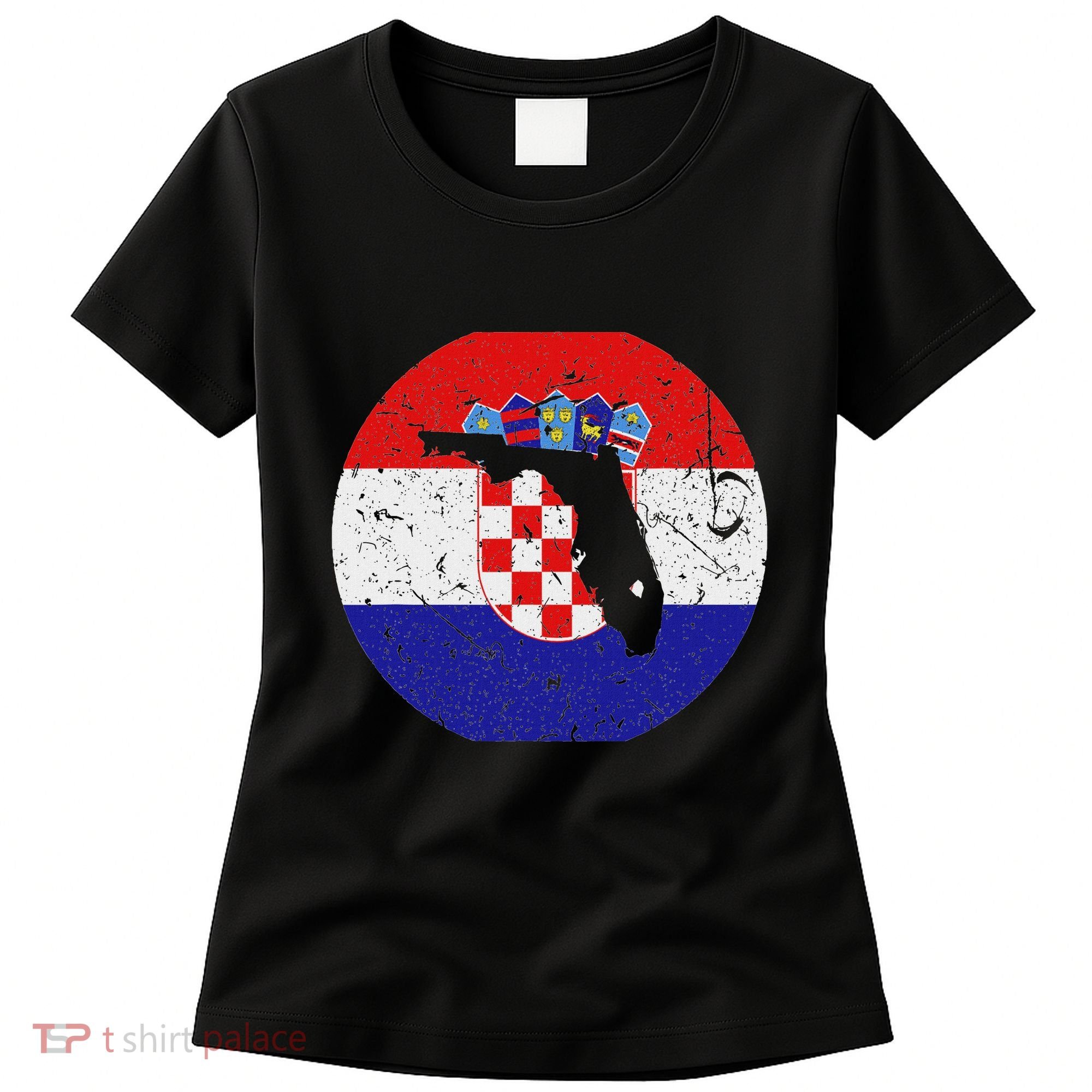 Proud Floridian Croatian From Florida Croatia Home Pride Women's T-Shirt
