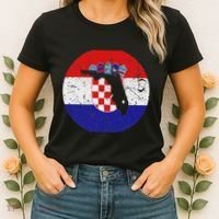 Proud Floridian Croatian From Florida Croatia Home Pride Women's T-Shirt thumb 2