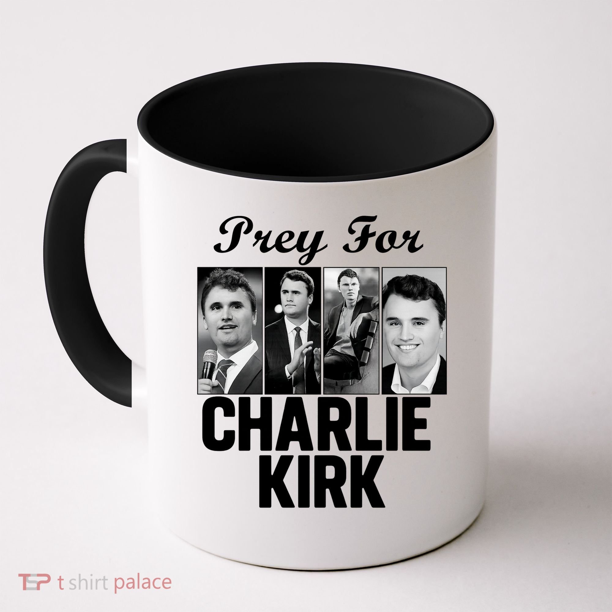 Pray For Charlie Kirk Tribute Support Coffee Mug