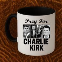 Pray For Charlie Kirk Tribute Support Coffee Mug thumb 2