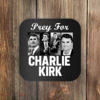 Pray For Charlie Kirk Tribute Support Coaster thumb 0
