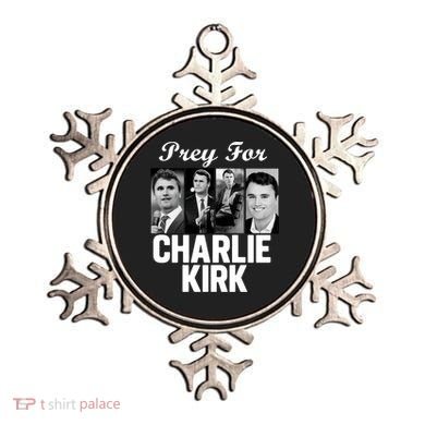Pray For Charlie Kirk Tribute Support Ornament