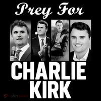 Pray For Charlie Kirk Tribute Support Ornament thumb 1