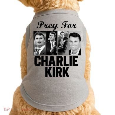 Pray For Charlie Kirk Tribute Support Doggie Tank