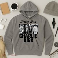 Pray For Charlie Kirk Tribute Support Hoodie thumb 3