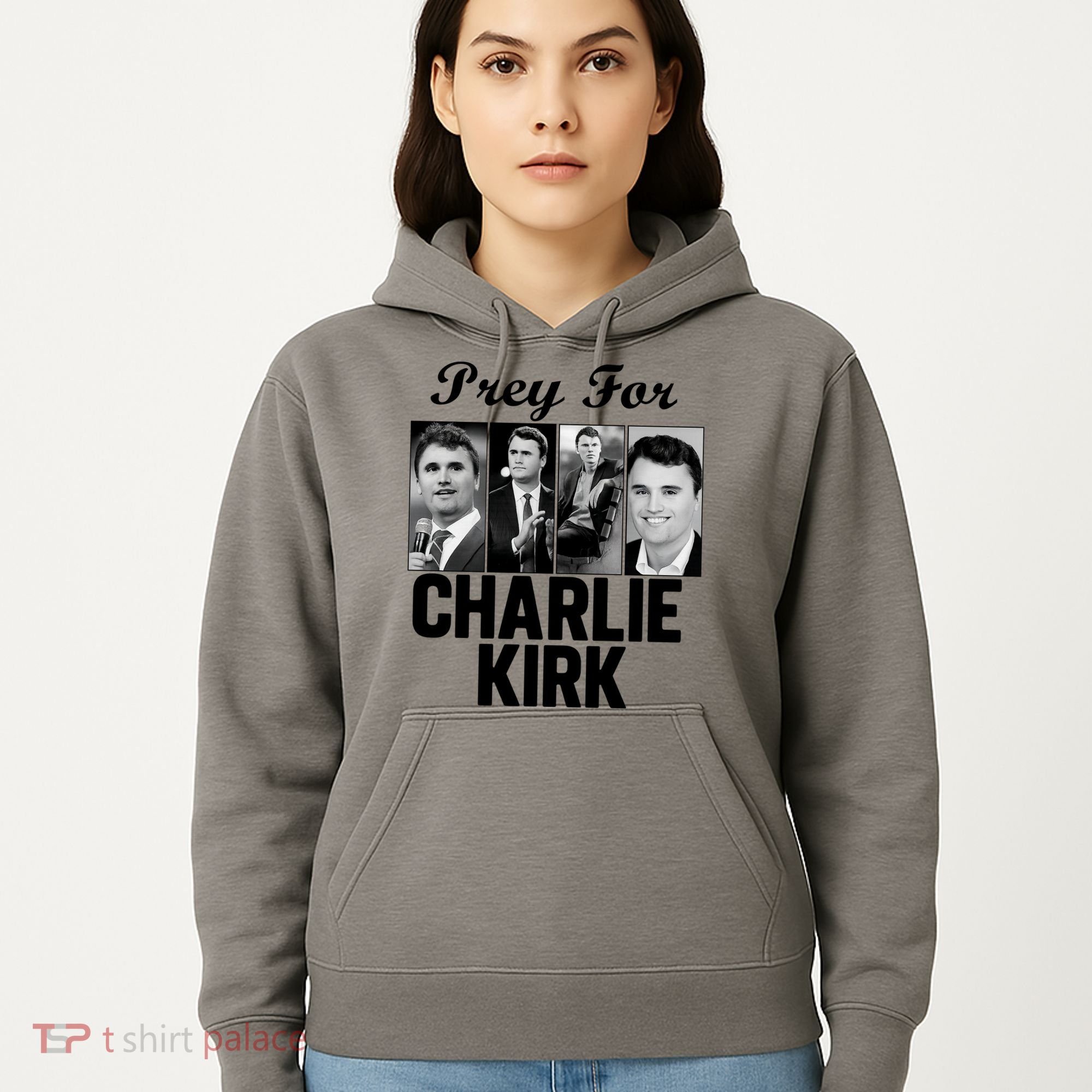 Pray For Charlie Kirk Tribute Support Hoodie