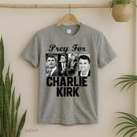 Pray For Charlie Kirk Tribute Support T-Shirt thumb 2