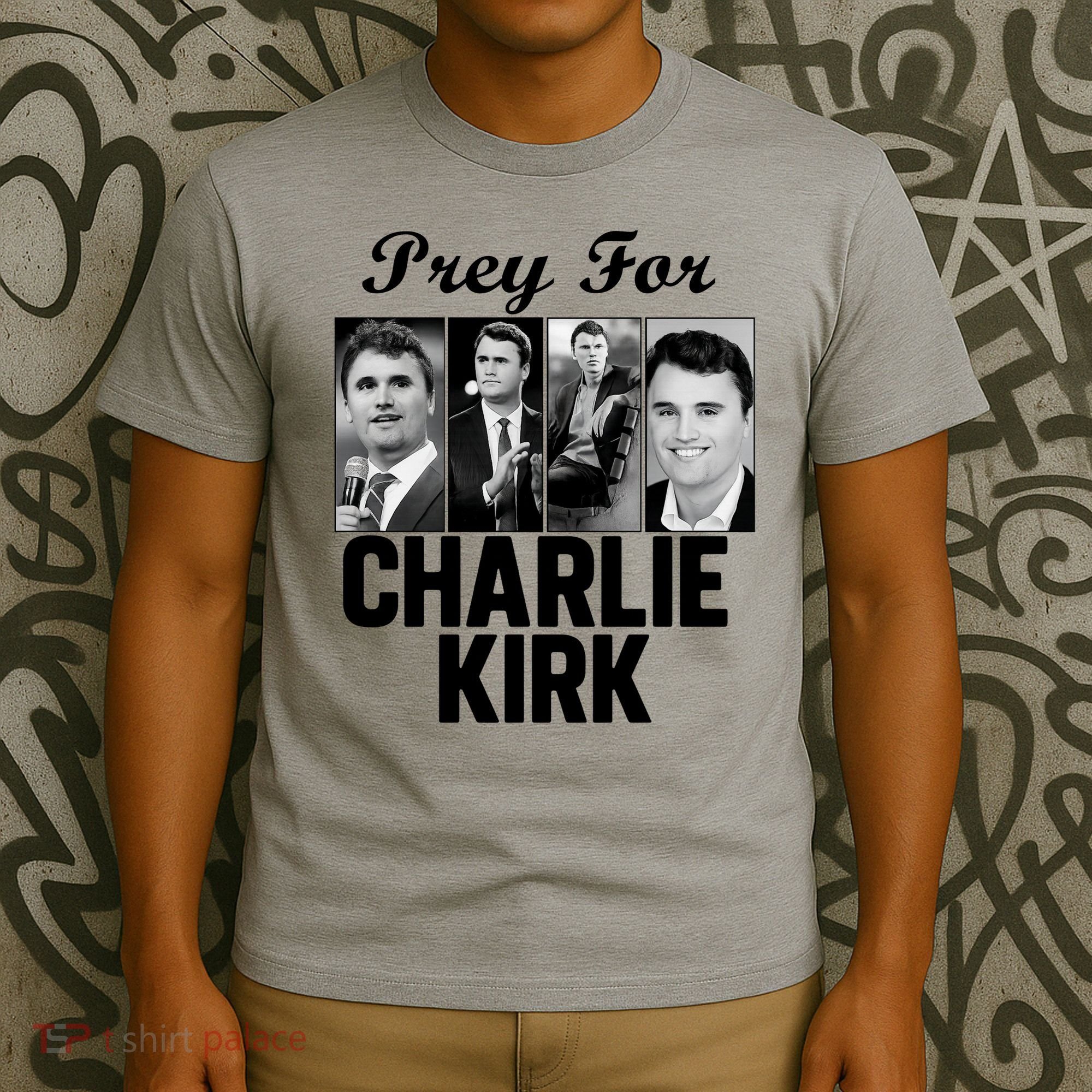 Pray For Charlie Kirk Tribute Support T-Shirt
