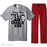 Pray For Charlie Kirk Tribute Support Pajama Set thumb 0