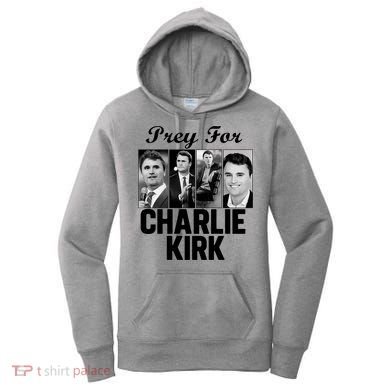 Pray For Charlie Kirk Tribute Support Women's Hoodie
