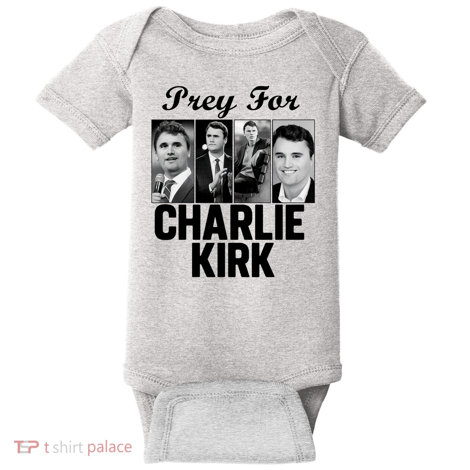 Pray For Charlie Kirk Tribute Support Baby Bodysuit
