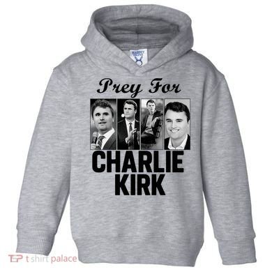 Pray For Charlie Kirk Tribute Support Toddler Hoodie