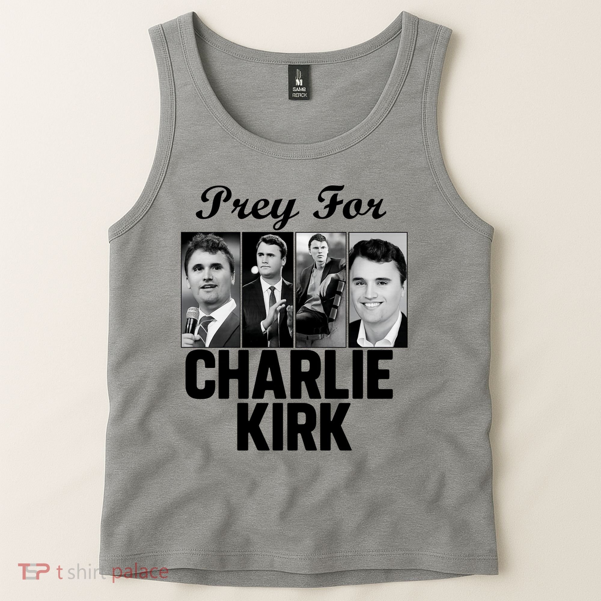 Pray For Charlie Kirk Tribute Support Tank Top