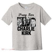 Pray For Charlie Kirk Tribute Support Toddler T-Shirt thumb 0