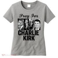 Pray For Charlie Kirk Tribute Support Women's T-Shirt thumb 0