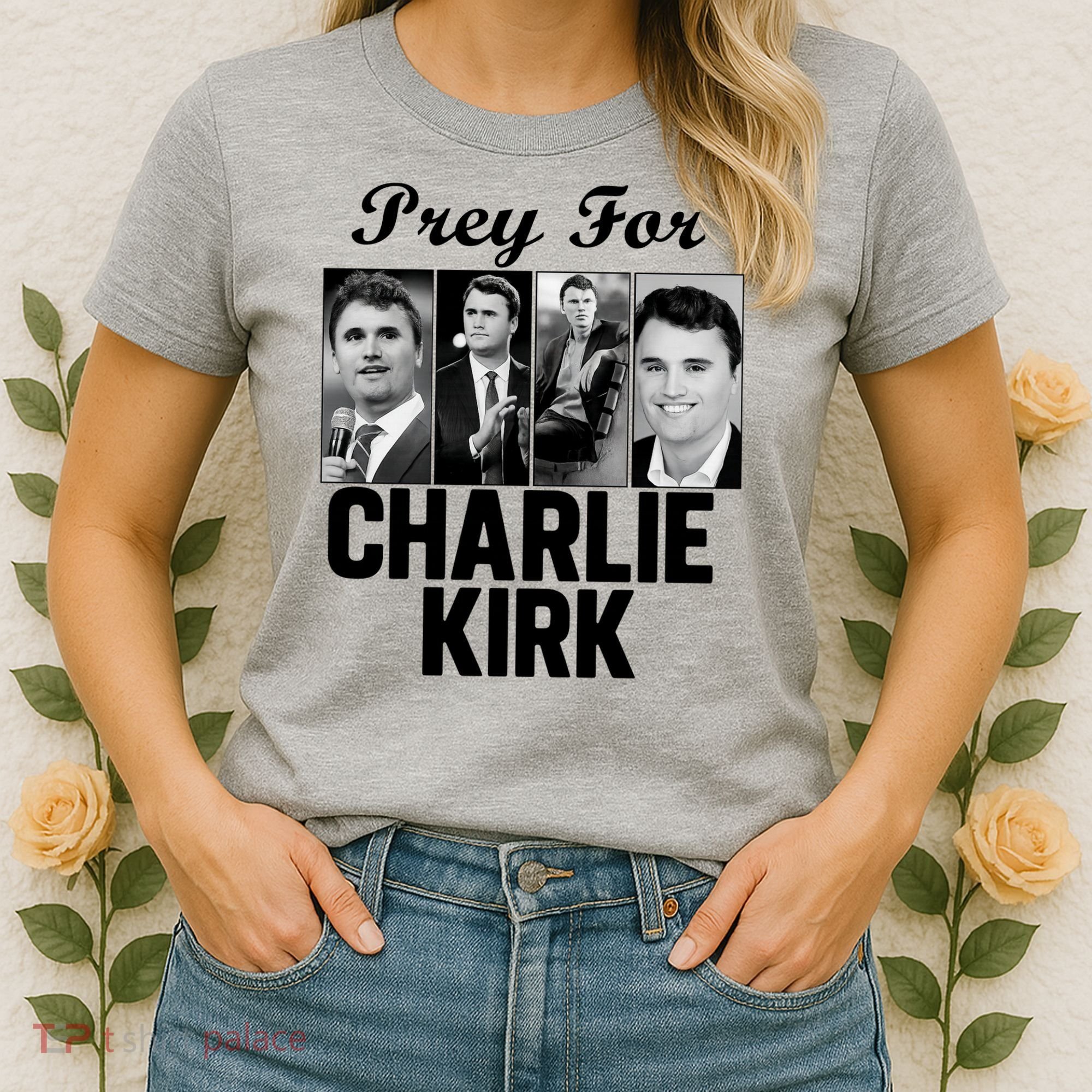 Pray For Charlie Kirk Tribute Support Women's T-Shirt