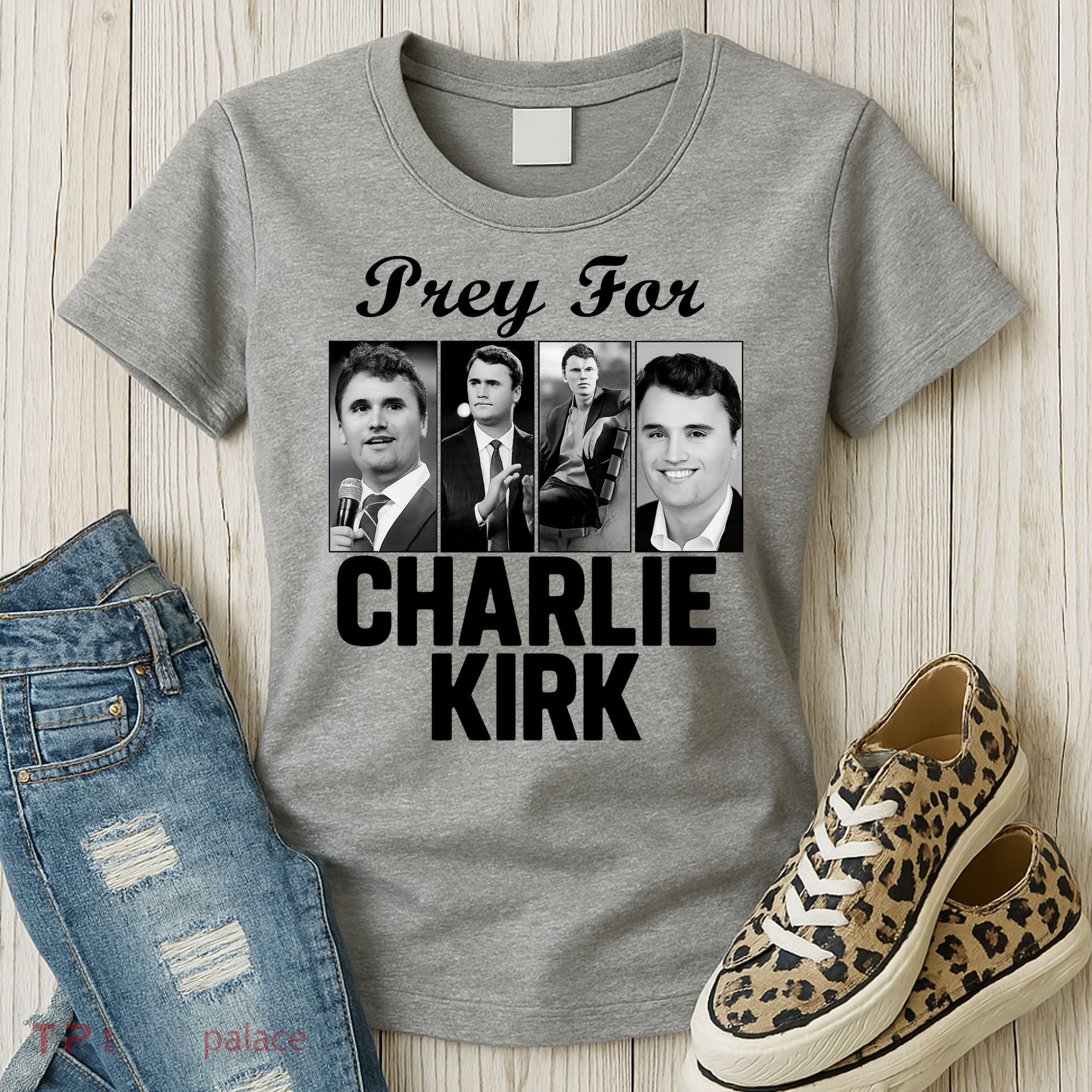 Pray For Charlie Kirk Tribute Support Women's T-Shirt