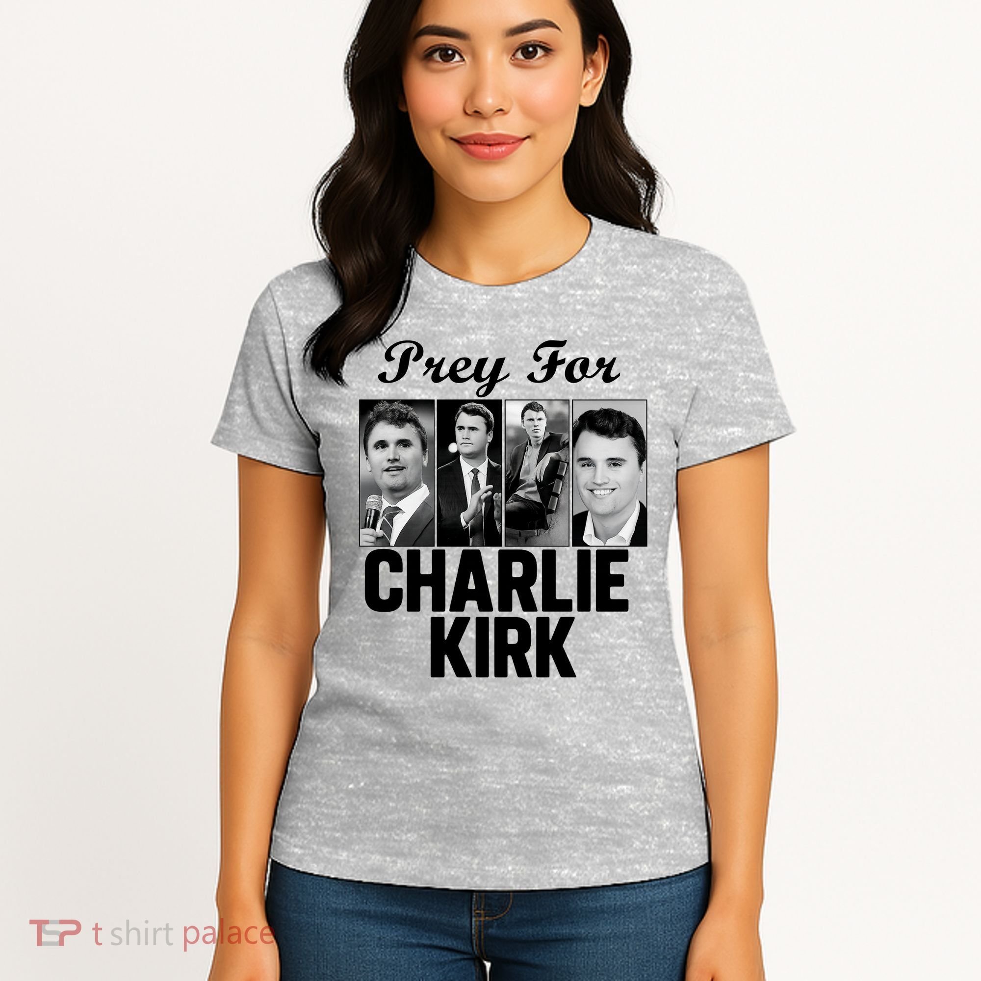 Pray For Charlie Kirk Tribute Support Women's T-Shirt