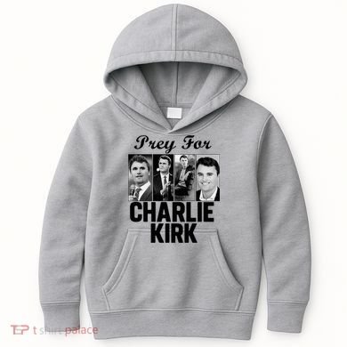 Pray For Charlie Kirk Tribute Support Kids Hoodie