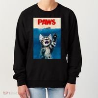 Paws Funny Cat Parody Cat Lover Gift Kitten Shark Mouse Meow Women's Sweatshirt thumb 0