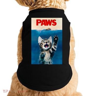 Paws Funny Cat Parody Cat Lover Gift Kitten Shark Mouse Meow Doggie Tank